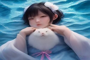 笔记本电脑屏幕显示网络流行词分析图表，办公桌面整洁简约